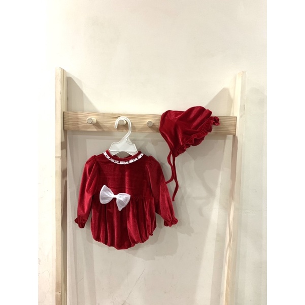 Body Nhung NƠ TRẮNG Tặng mũ mã 50060
