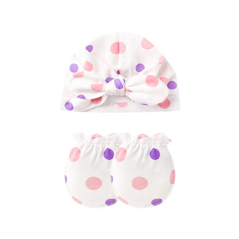 Găng Tay Turban Màu Trơn Dễ Thương Bảo Vệ Mặt Chống Trầy Xước Cho Bé