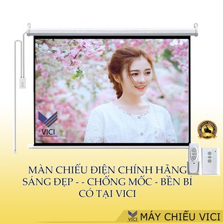 Màn Chiếu Điện Kích Thước Từ 100inch - 136inch (1m78 - 2m44). Hàng chính hãng, phù hợp tất cả máy chiếu hiện nay.
