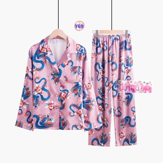 Pijama Lụa Dài Tay Cao Cấp Y69