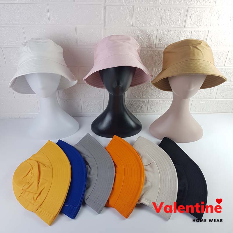 Mũ nữ vành tròn, nón nữ vải cotton thân thiện phong cách Hàn Quốc mã VAM0061