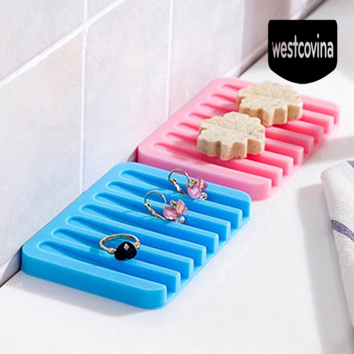 [Hot]☀ Khay Đựng Xà Phòng Bằng Silicone Dẻo Tiện Dụng