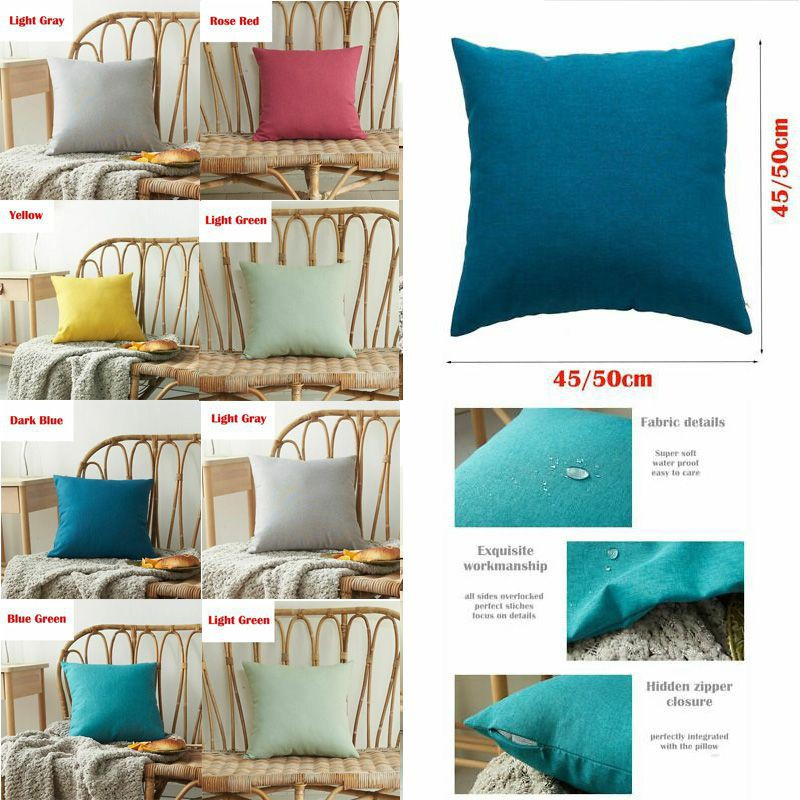 2023 Waterproof Garden Cushion Covers Furniture Outdoor Indoor Seats Pillow Cases