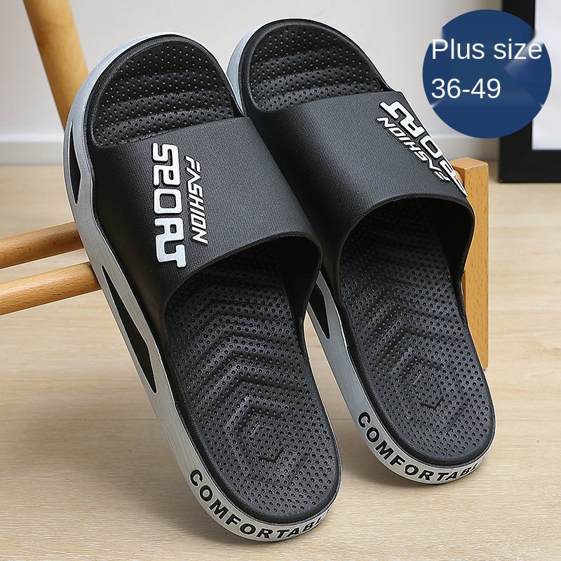 Dép đi trong nhà đế dày chống trượt cỡ lớn phong cách mùa hè 2021 mới cho nữ