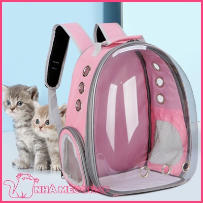 Balo vận chuyển chó mèo - balo trong suốt