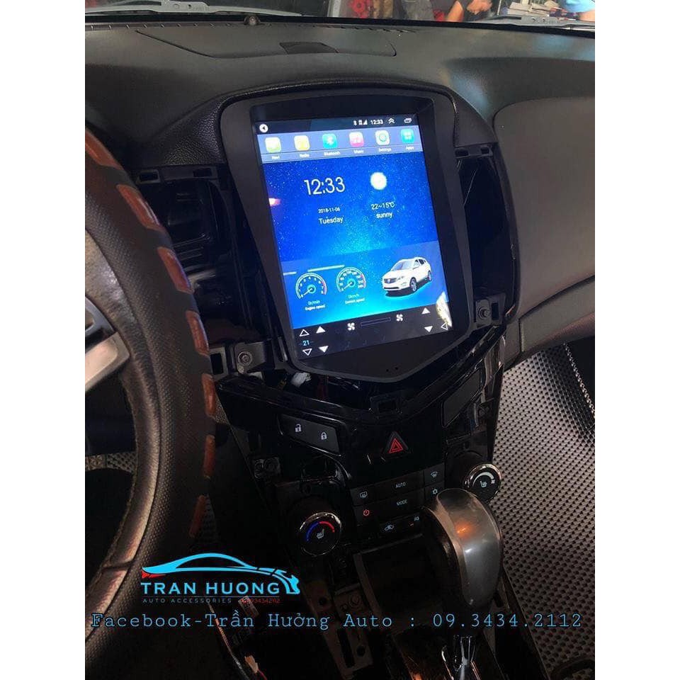 Màn Tesla cho xe Cruze, Lacetti bnar Wifi