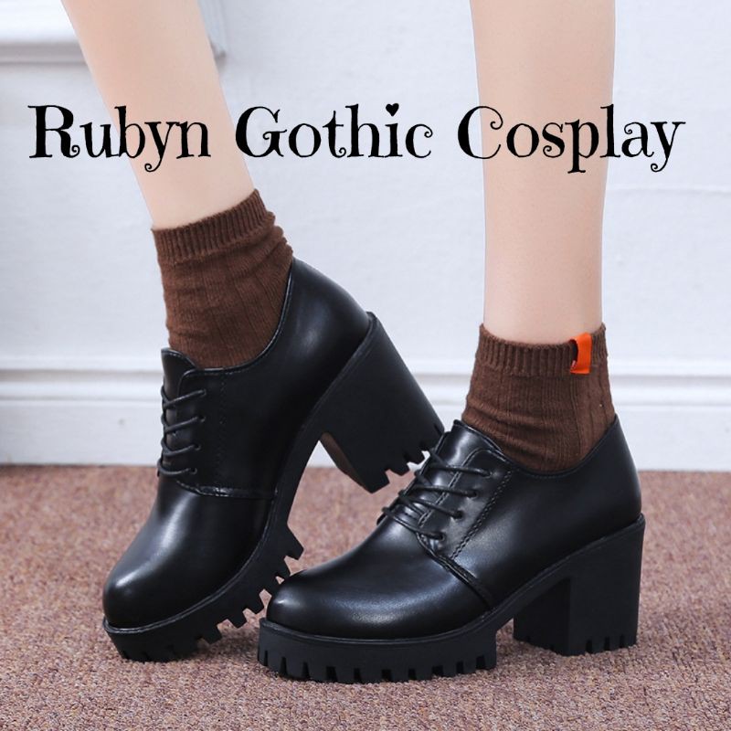 [Video+Ảnh thật] 🔥 Giày Boots cao gót mẫu mới, giày cao gót phong cách gothic (Size 35 - 40 )