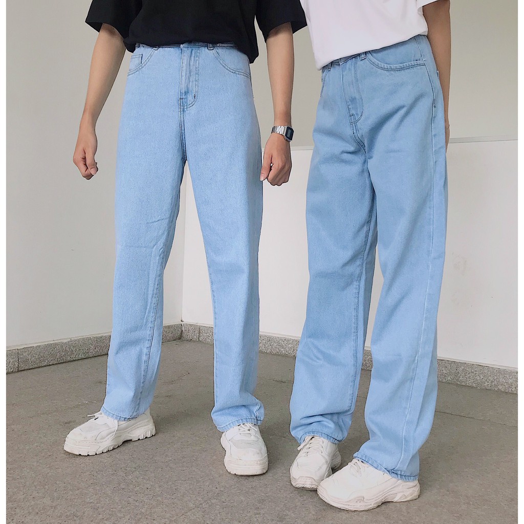 Quần Jeans Nữ Ống Rộng Lưng Cao SIMPLE Phong Cách Ulzzang – Tuni Store | BigBuy360 - bigbuy360.vn