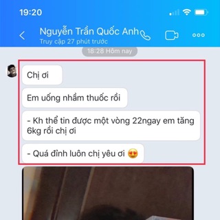 Tăng cân vincent 15 ngày