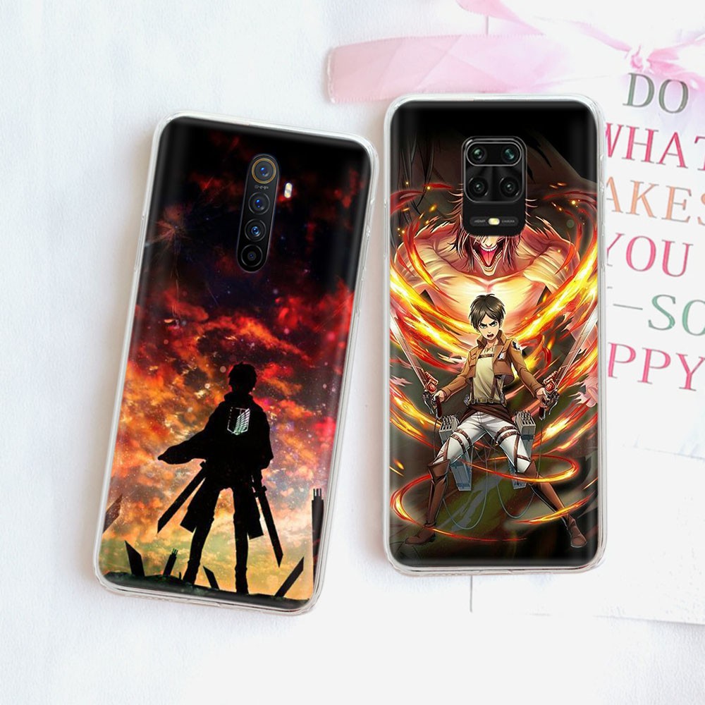 Ốp Điện Thoại Trong Suốt Hình Anime Attack On Titan Ty154 Cho Samsung Galaxy J7 Pro J8 Core J3 Plus J5 Prime A7 Duo