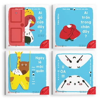 Sách Wabooks - Ehon Chơi cùng Giri Chú bé cơm nắm (Phần 2 - Bộ 4 cuốn)