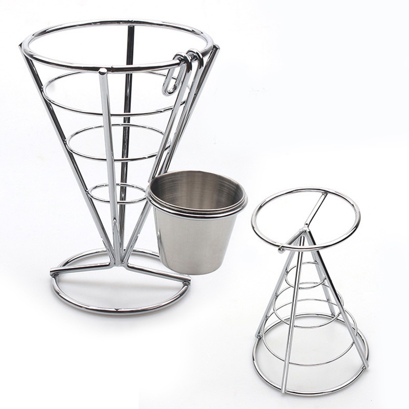 Set 4 Giá Đỡ Trưng Bày Khoai Tây Chiên Hình Nón