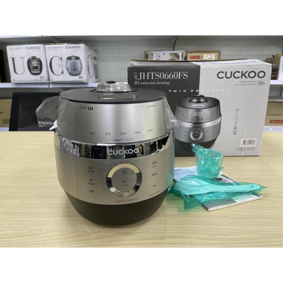 NỒI CƠM CAO TẦN ÁP SUẤT KÉP CUCKOO JHTS0660FS 1.08L