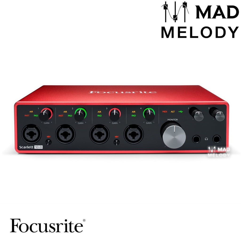 Souncard thu âm Focusrite Scarlett 18i8 Audio Interface