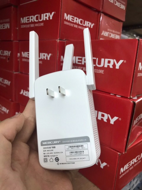 Bộ Kích Sóng Wifi Mercury Repeater MW310RE 3 Râu