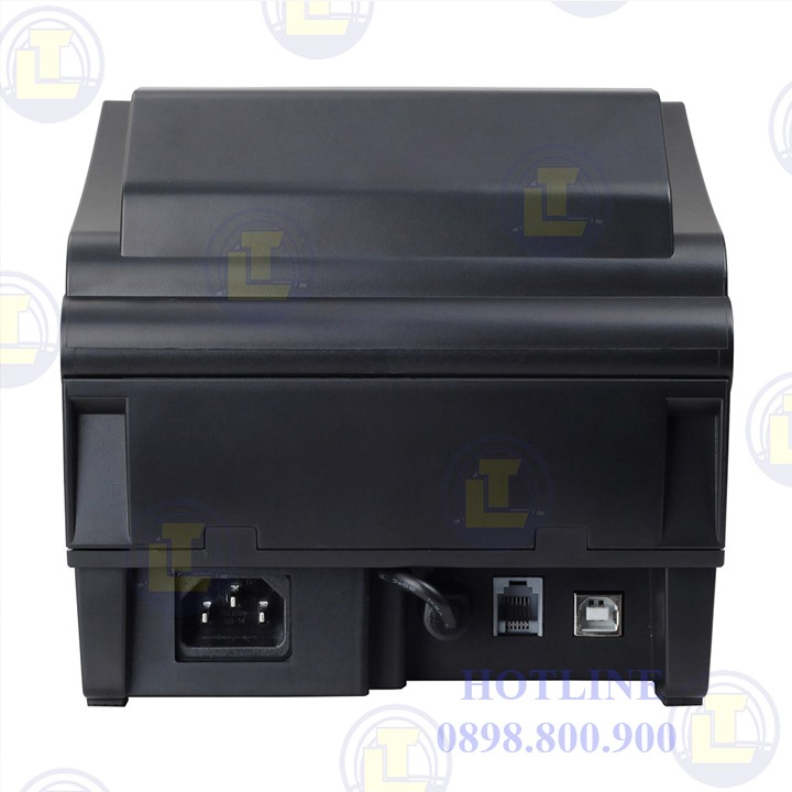 Máy in mã vạch Xprinter 365B in tem nhãn mã vạch và tem trà sữa, tem phụ