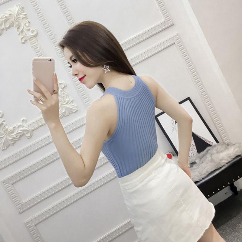 Áo len dệt kim phong cách đơn giản và thanh lịch cho phái nữ