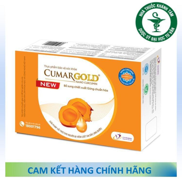 ! ! [Mẫu mới] CUMARGOLD New - Nano curcumin - Nano nghệ - Đau dạ dày [Cumagold, curmagold]