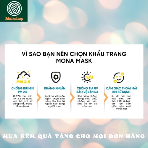Hộp 30 chiếc khẩu trang Mona Mask N99
