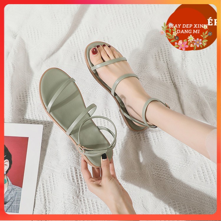 Giày Sandal 3 quai chéo gót Giày dép xinh Mys SD-0228