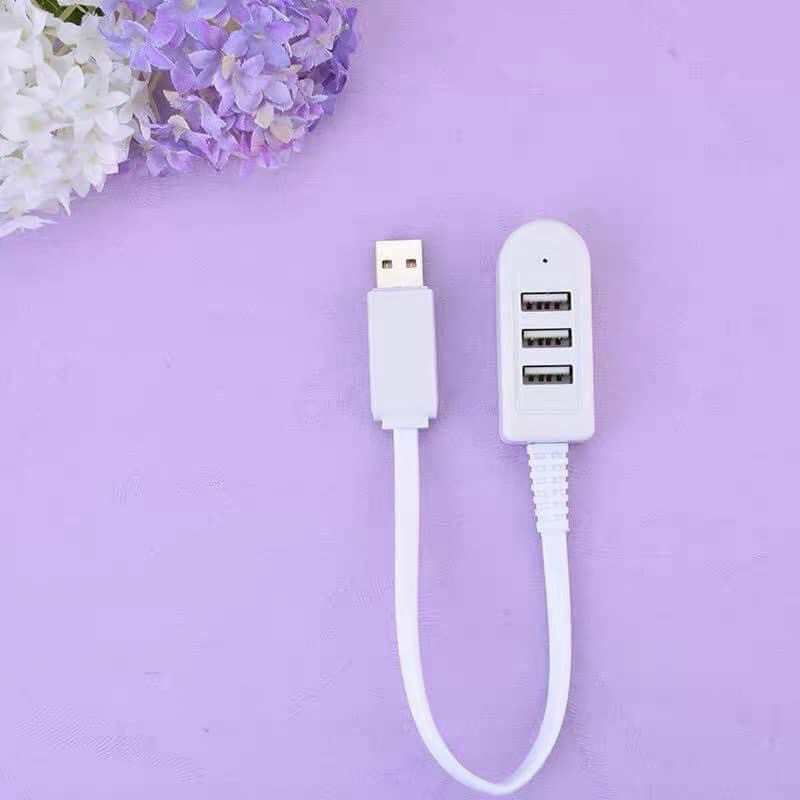 Bộ chia cổng USB 2.0 3 cổng tốc độ cao kèm dây cáp Laptop 1.2m(Only Charging Function,not support data transmission)