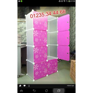 Tủ nhựa lắp ghép 8 ô