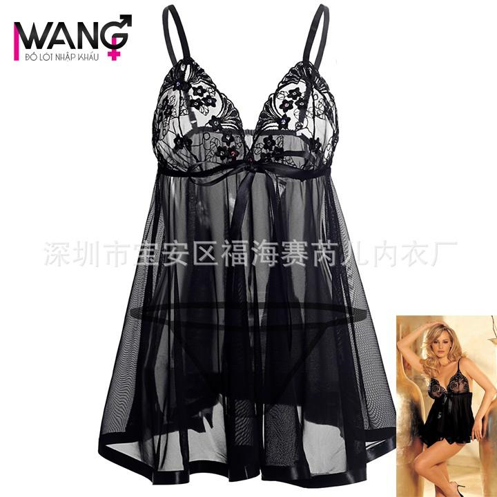 Váy ngủ bigsize sexy XL 2XL 3XL đầm ren 4XL 5XL 6XL gợi cảm | BigBuy360 - bigbuy360.vn