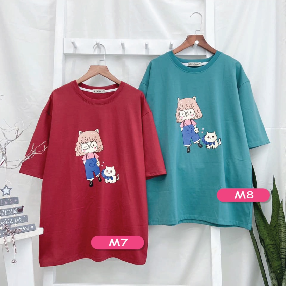 Áo thun Ulzzang tay lỡ chất cotton phom rộng unisex [Nhiều Mẫu LIST24] - Tee Tshirt Kyubi ATTL24