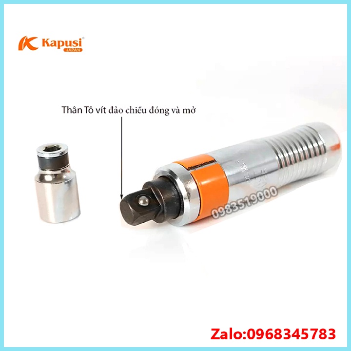 BỘ TÔ VÍT ĐÓNG ĐẢO CHIỀU 7 CHI TIẾT CAO CẤP KAPUSI JAPAN K-7192, TUA VÍT ĐÓNG NHẬT BẢN - TUA VÍT ĐA NĂNG