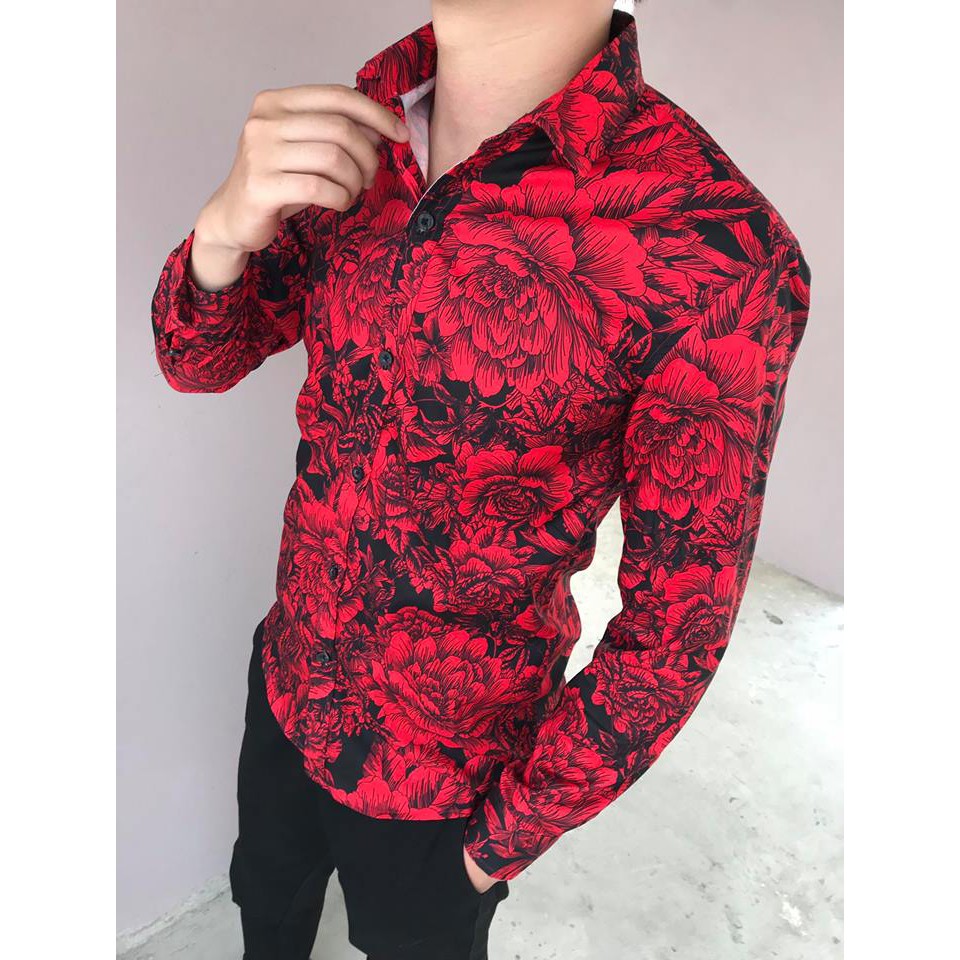 [FREESHIP] Áo sơ mi họa tiết dài tay nam, nữ chất lụa cực HOT (MS02)