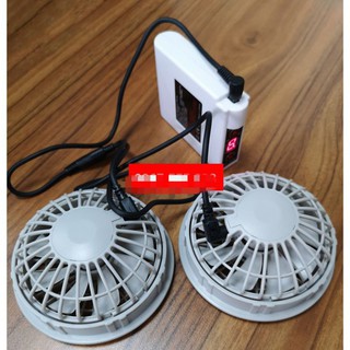 Trọn bộ quạt lắp áo điều hòa pin 7200Ahm