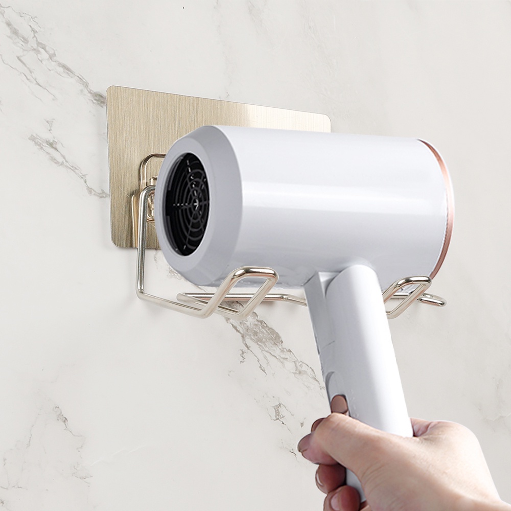 Giá Treo Máy Sấy Tóc Gắn Tường Bằng Thép Không Gỉ Tiện Dụng Cho Nhà Tắm