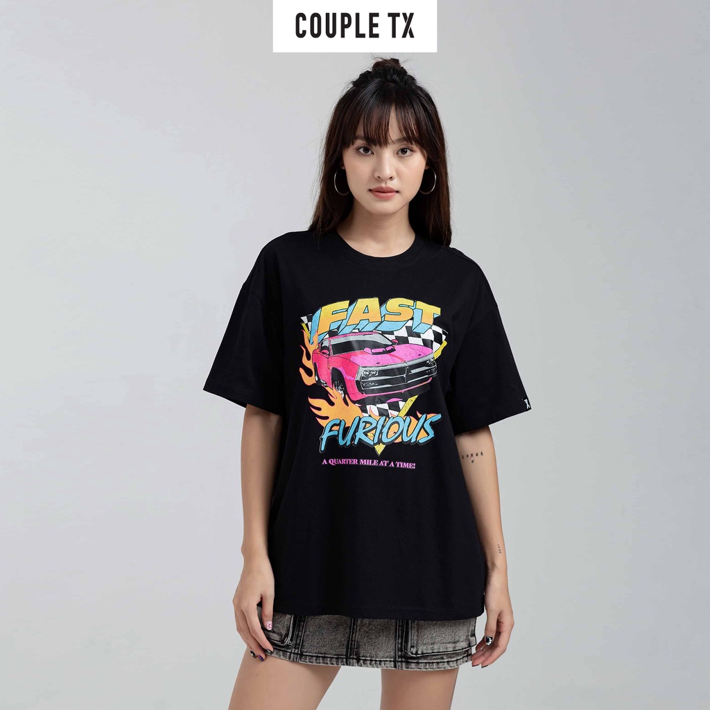 Áo Thun Nữ Couple TX FF In Nứt WTS 2180