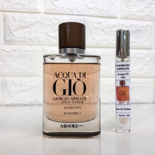 [Ống 10ml] Nước hoa Acqua Di Giò Absolu (Giò nâu) ảnh 2-ảnh thật