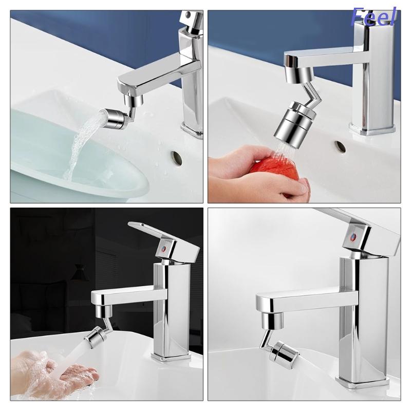 Đầu vòi nước 720 độ chống văng có thể xoay cho nhà bếp / phòng tắm