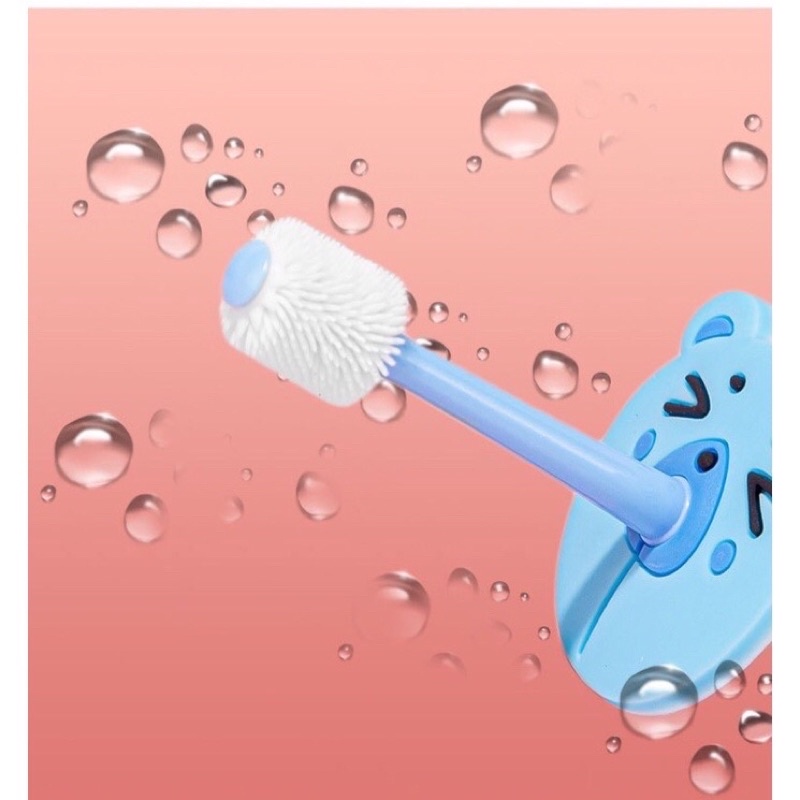 Bàn chải đánh răng Nano siêu mềm xoay 360 độ cho bé tập vệ sinh cá nhân