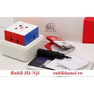 Rubik 3x3 Qiyi Xman Tornado V2 Stickerless Có Nam Châm Điều Chỉnh Cao Cấp