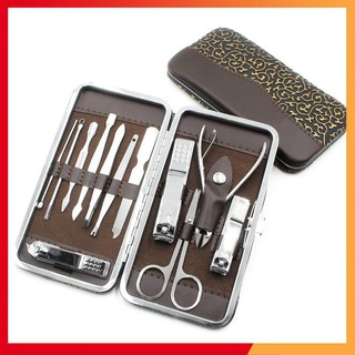 Bộ Cắt Móng Tay Inox 12 Món Full Box  (Tổng kho gia dụng giá tốt)