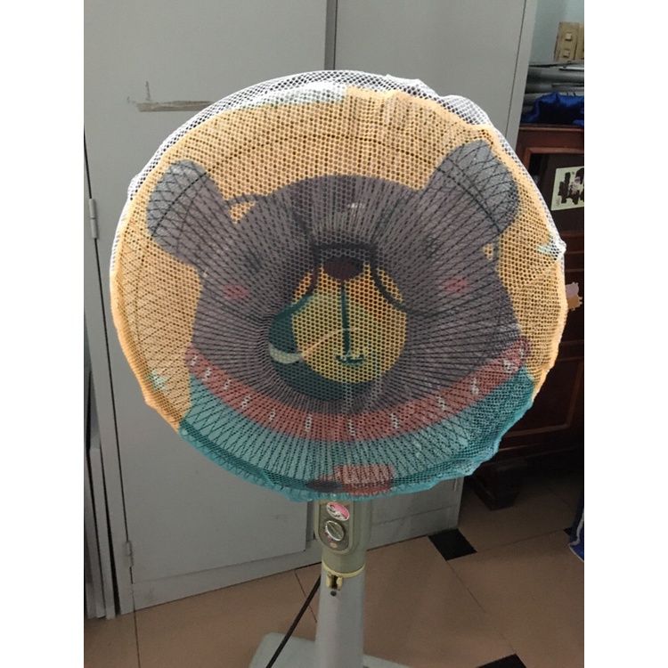 Lưới bọc quạt máy dày dặn SIZE TO an toàn cho bé