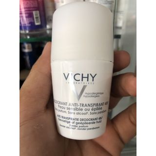 Vichy Lăn khử mùi nắp trắng không mùi cho mọi loại da laboratories 50ML