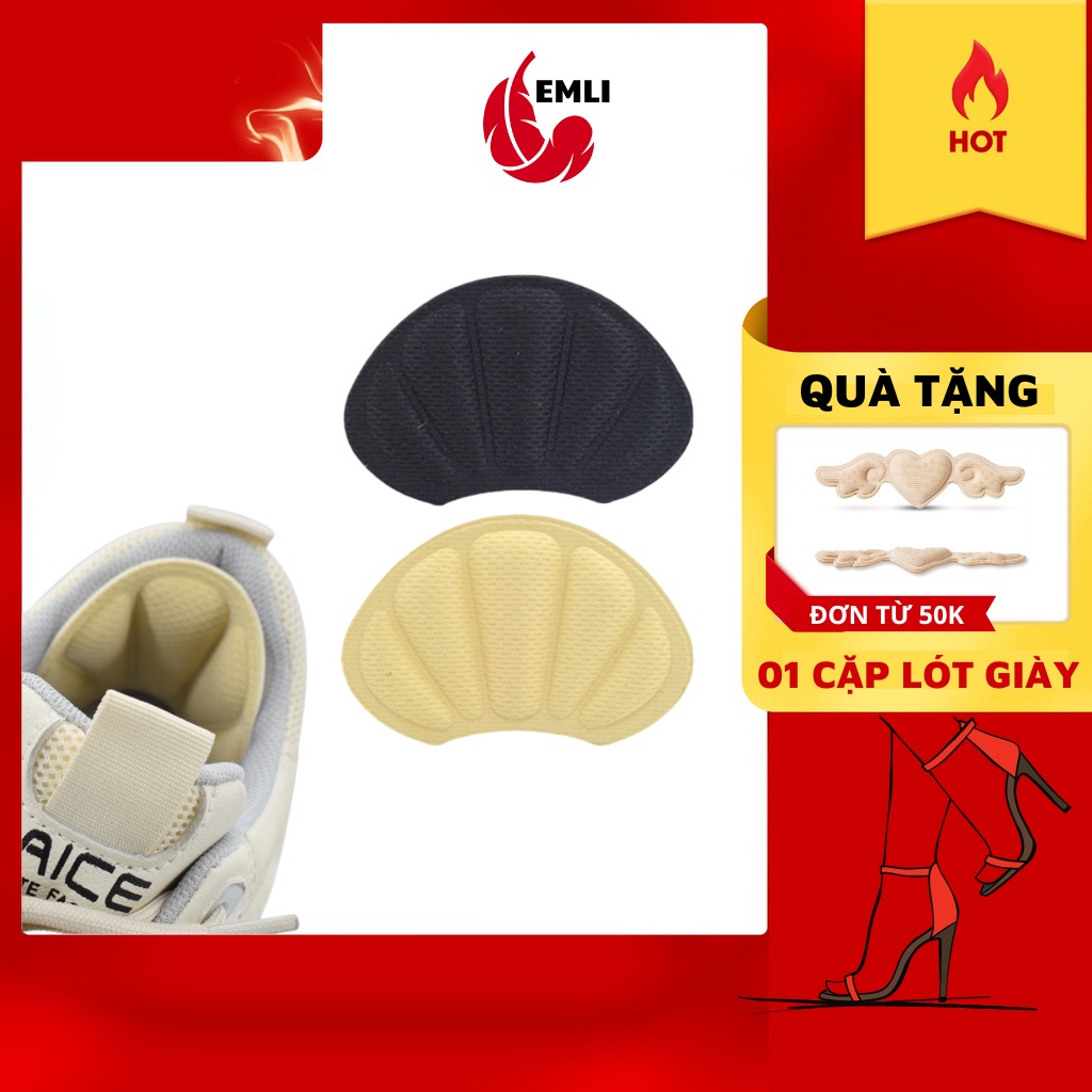 Miếng lót giày thể thao nam nữ chống rộng hình vỏ sò EMLI BL046