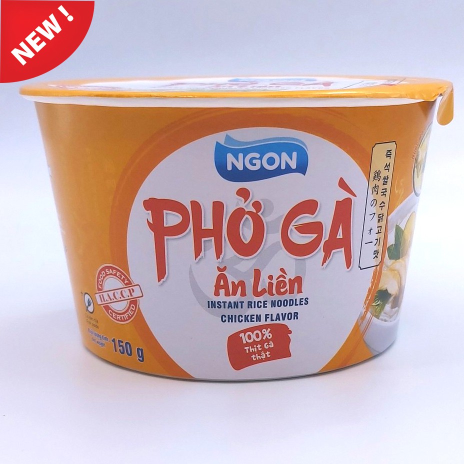 Phở ăn liền NGON có gói thịt đùi gà 6 tô