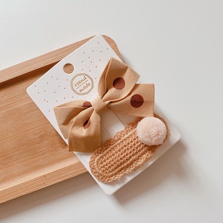 Set 2 kẹp tóc nơ đơn giản thời trang cho nữ
