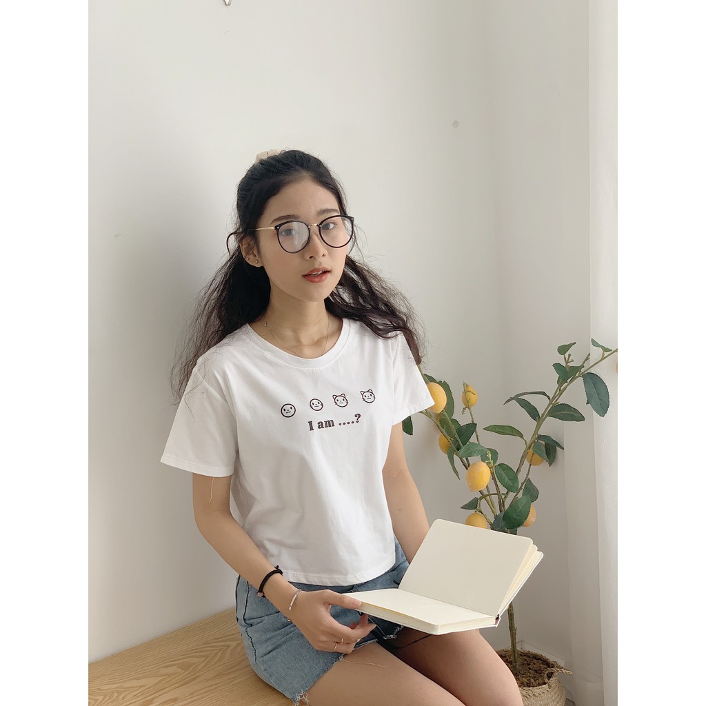 áo phông dáng ngắn mèo CRT31 1994closet