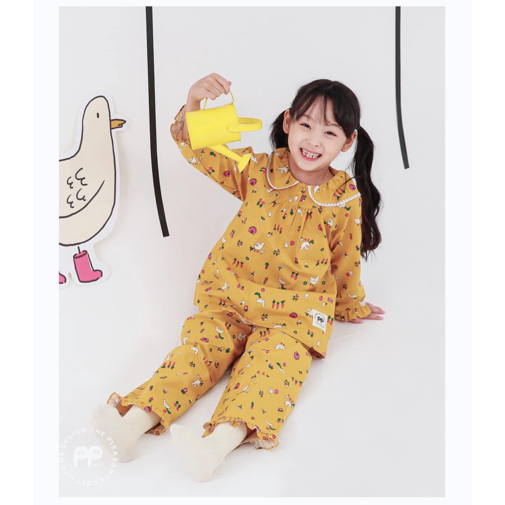 Bộ ngủ pijama pipilong bé gái lớn
