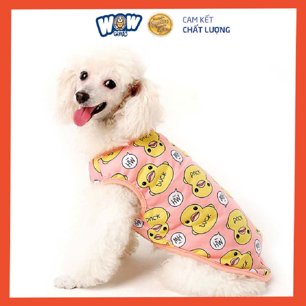 [F007] Áo cho chó họa tiết dễ thương, thời trang poodle wowpets chó mèo giá rẻ