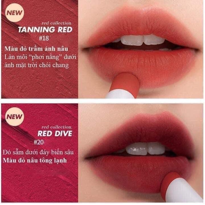 SON THỎI ROMAND ZERO MATTE LIPSTICK từ màu 01- màu 10