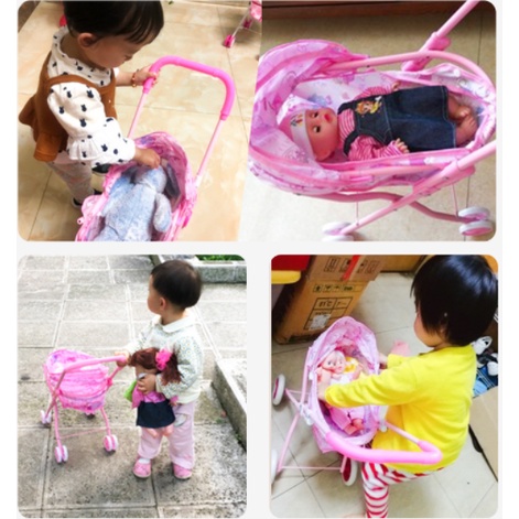 [Hàng Sẵn] Đồ Chơi Xe Đẩy Búp Bê Đáng Yêu Cho BÉ