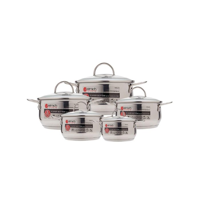Nồi Elmich cao cấp Inox 304 CELESTINE 18CM,20CM,22CM,24CM,28CM