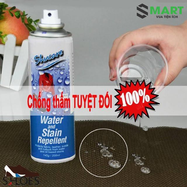 [TẶNG LỌ TẨY GIÀY PLAC] Bình Xịt Nano Shucare Siêu Chống Thấm Nước Gia Dụng Thông Minh S-mart